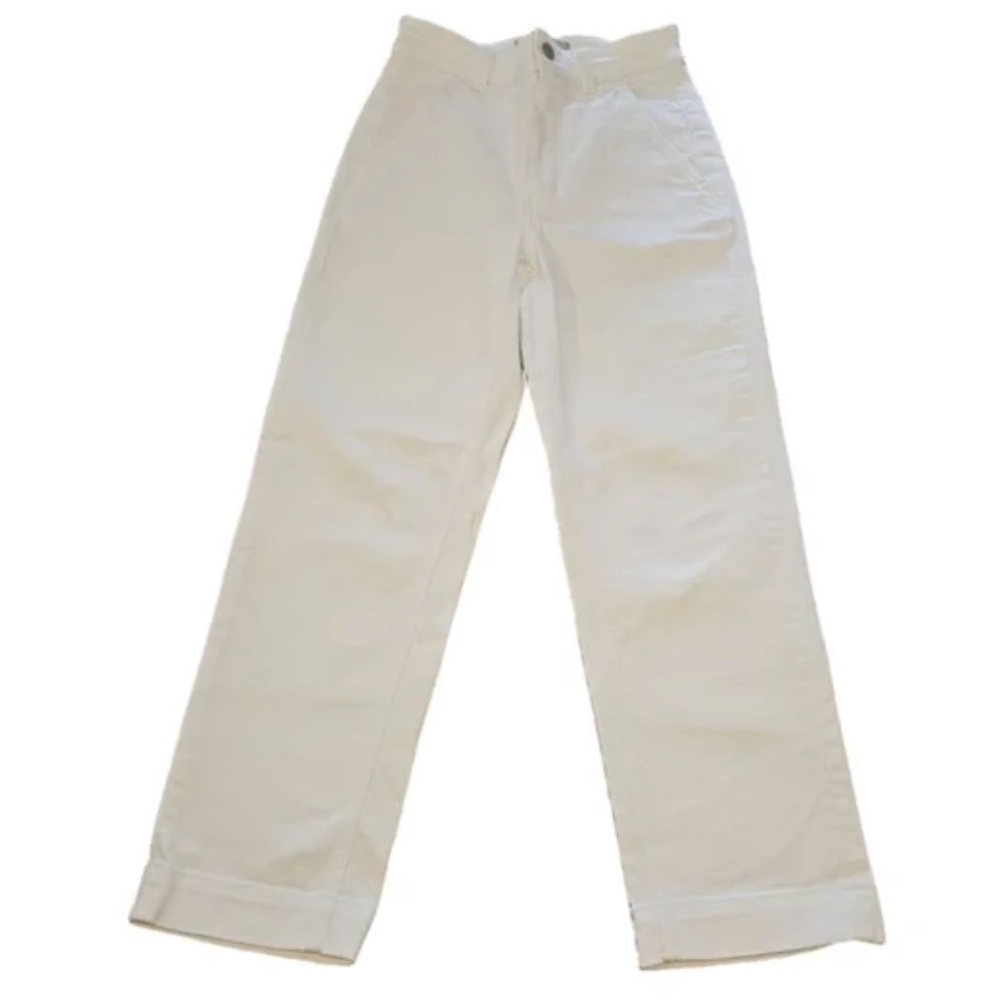 Women's Everlane Cropped Straight Jeans Size 00 White
